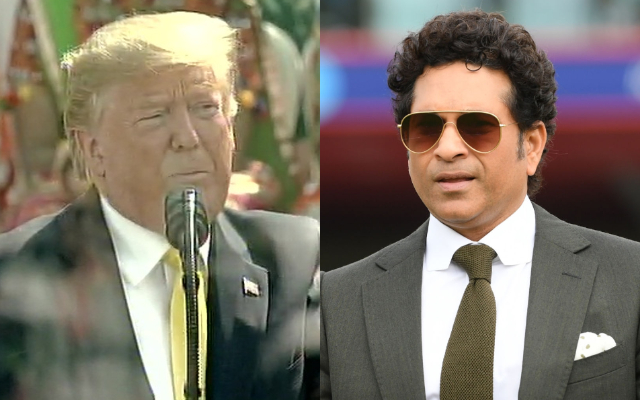 Donald Trump and Sachin Tendulkar