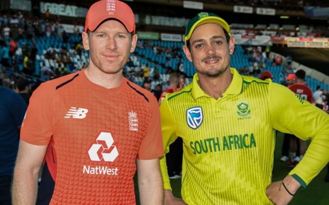Eoin Morgan and Quinton de Kock