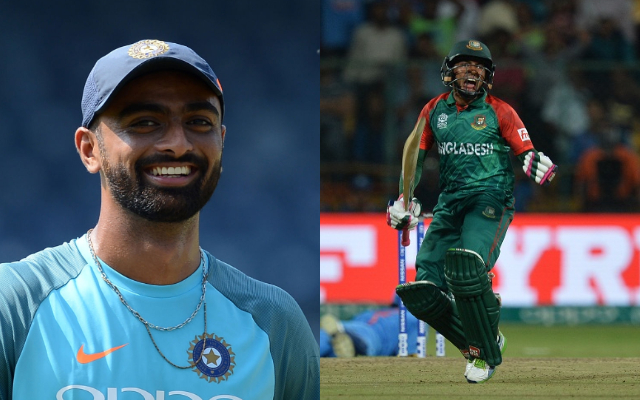 Jaydev Unadkat and Mushfiqur Rahim