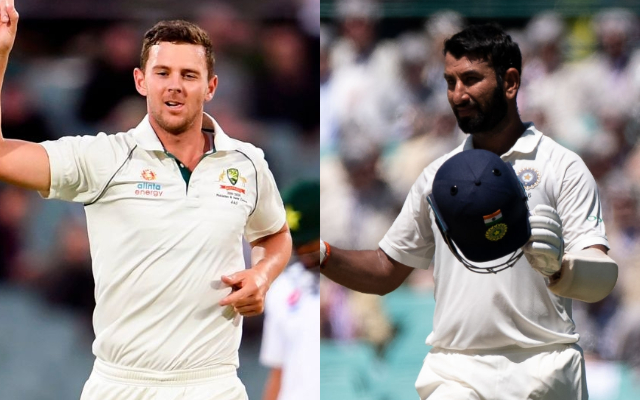 Josh Hazlewood and Cheteshwar Pujara