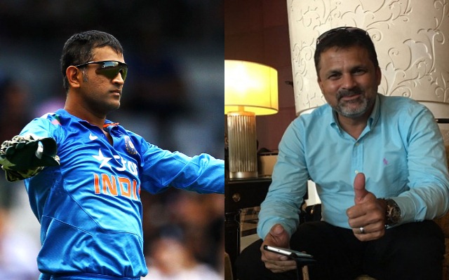 MS Dhoni and Moin Khan