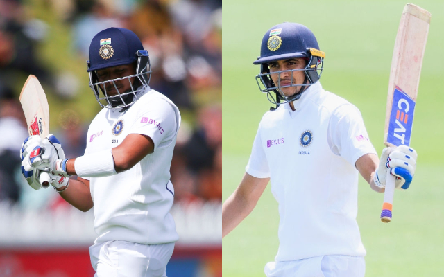 Prithvi Shaw and Shubman Gill