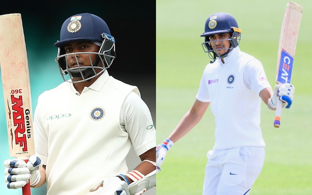 Prithvi Shaw and Shubman Gill