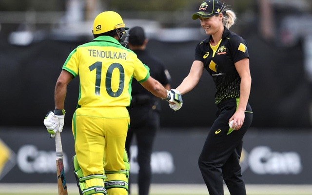 Sachin Tendulkar and Ellyse Perry