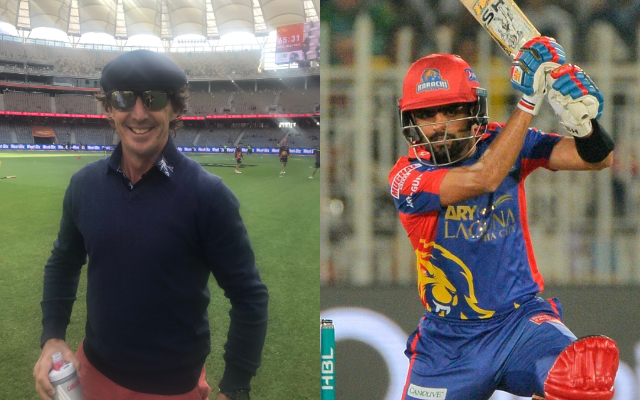 Brad Hogg and Babar Azam