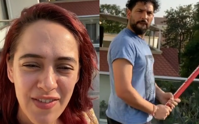 Hazel Keech and Yuvraj Singh