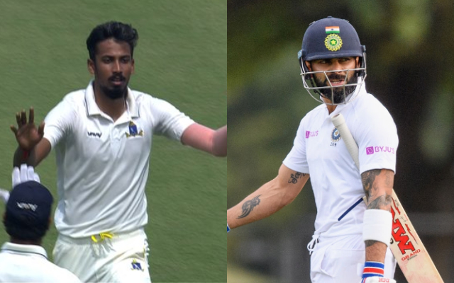 Ishan Porel and Virat Kohli