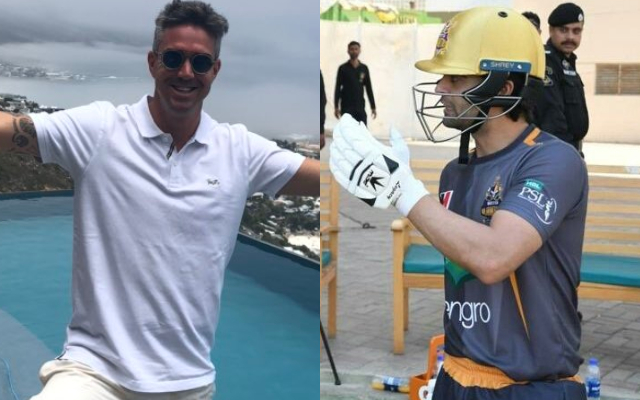 Kevin Pietersen and Ahmed Shehzad