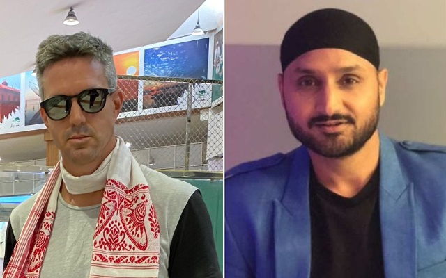 Kevin Pieterson and Harbhajan Singh