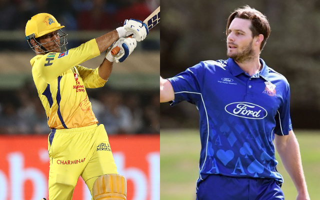 MS Dhoni and Mitchell McClenaghan