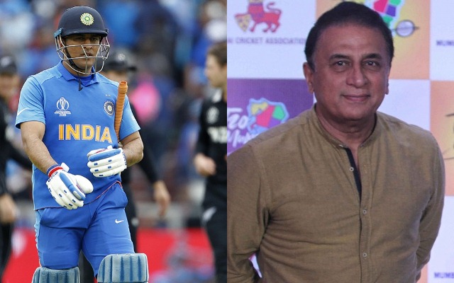 MS Dhoni and Sunil Gavaskar