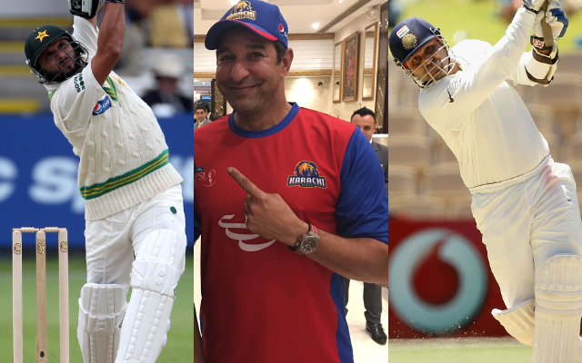 Shahid Afridi, Wasim Akram and Virender Sehwag