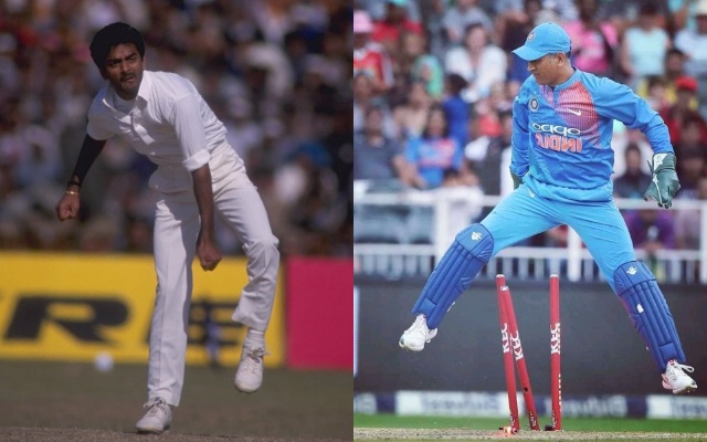 Venkatapathy Raju and MS Dhoni