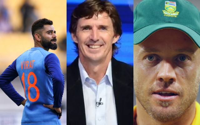 Virat Kohli, Brad Hogg and AB de Villiers