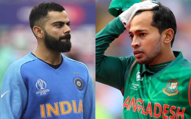 Virat Kohli and Mushfiqur Rahim