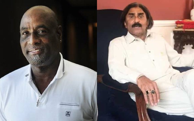 Vivian Richards and Javed Miandad
