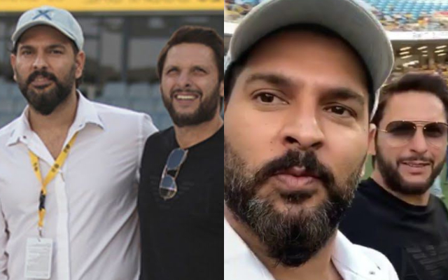 Yuvraj Singh and Shahid Afridi