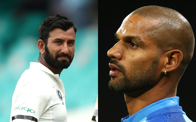 Cheteshwar Pujara and Shikhar Dhawan