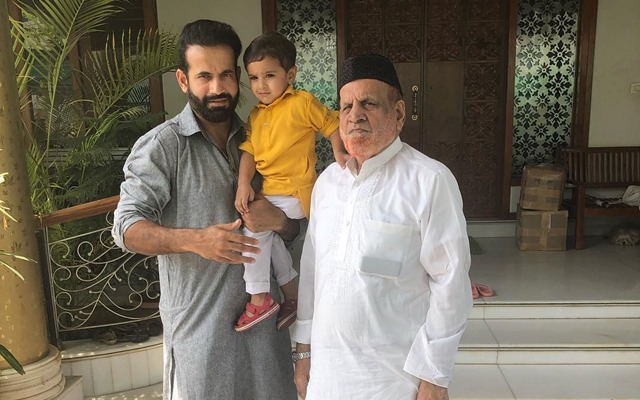 Irfan Pathan and his father