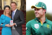 Jos Buttler, his wife and AB de Villiers
