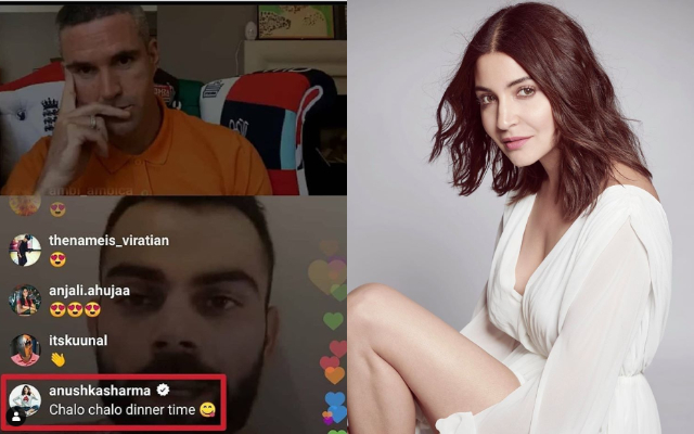 Kevin Pieterson, Virat Kohli and Anushka Sharma