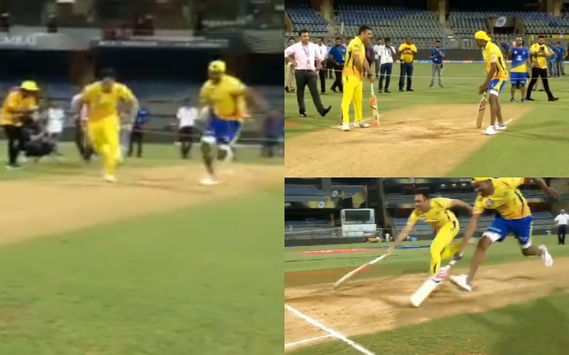MS Dhoni and Dwayne Bravo
