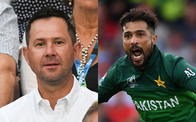 Ricky Ponting and Mohammad Amir