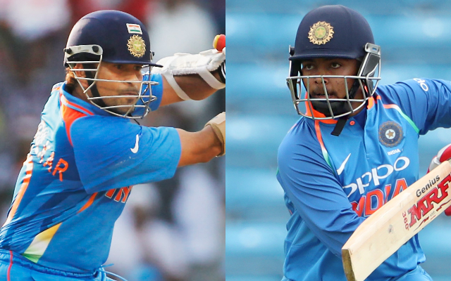 Sachin Tendulkar and Prithvi Shaw