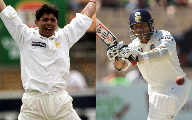 Saqlain Mushtaq and Sachin Tendulkar