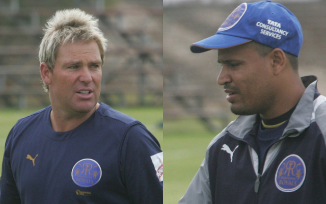 Shane Warne and Yusuf Pathan