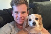 Steve Smith and his dog