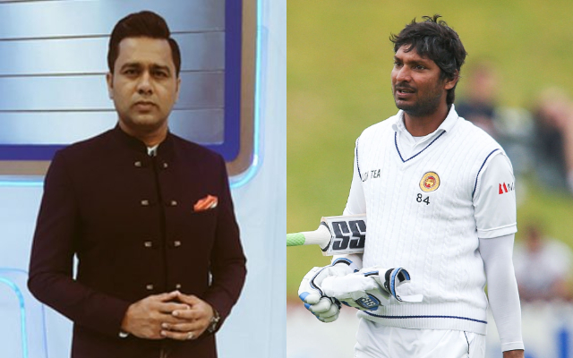 Aakash Chopra and Kumar Sangakkara Test