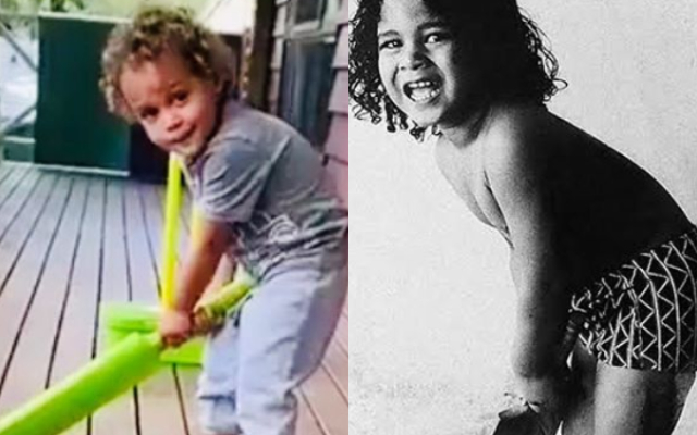 Brian Lara's son and Sachin Tendulkar