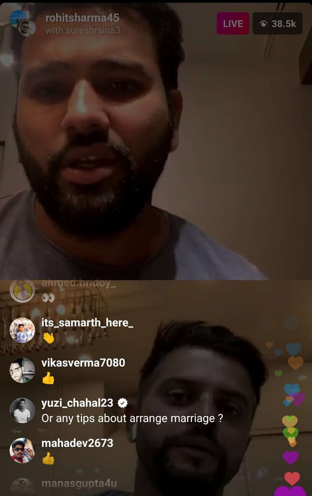 Yuzvendra Chahal's comment