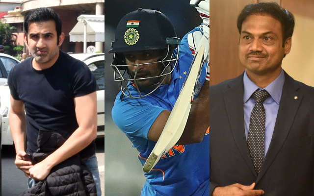 Gautam Gambhir, Ambati Rayudu and MSK Prasad