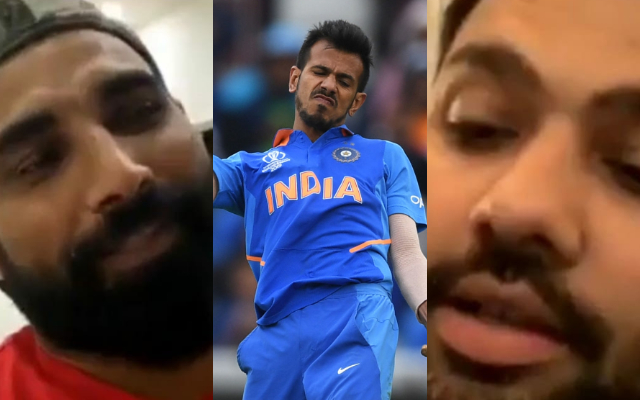 Mohammad Shami, Yuzvendra Chahal and Rohit Sharma