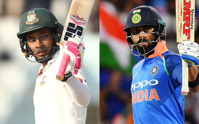 Mushfiqur Rahim and Virat Kohli