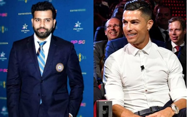 Rohit Sharma and Cristiano Ronaldo