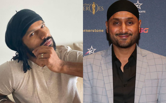 Shikhar Dhawan and Harbhajan Singh