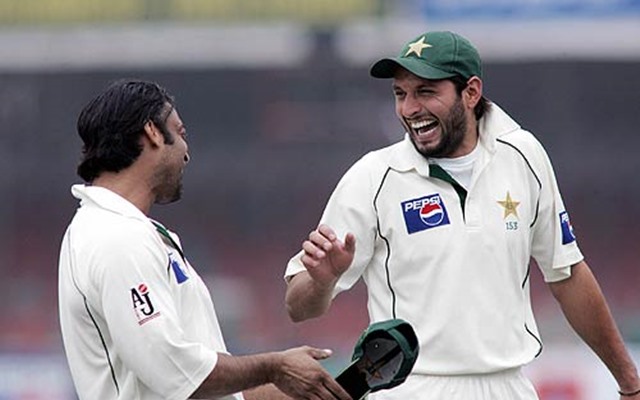 Shoaib Akhtar and Shahid Afridi
