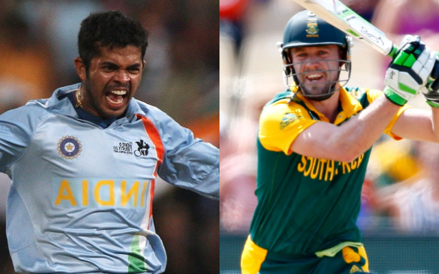Sreesanth and AB de Villiers