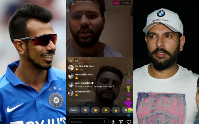 Yuzvendra Chahal and Yuvraj Singh