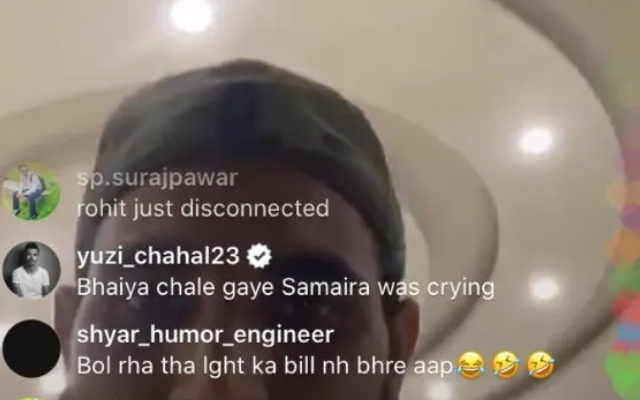 Yuzvendra Chahal's comment