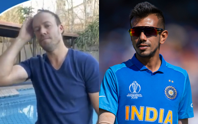 AB de Villiers and Yuzvendra Chahal