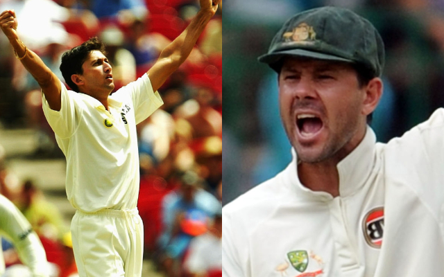 Ajit Agarkar and Ricky Ponting