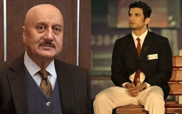 Anupam Kher and Sushant Singh Rajput