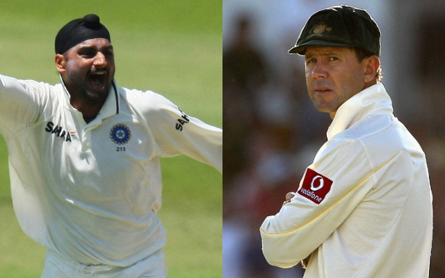 Harbhajan Singh and Ricky Ponting