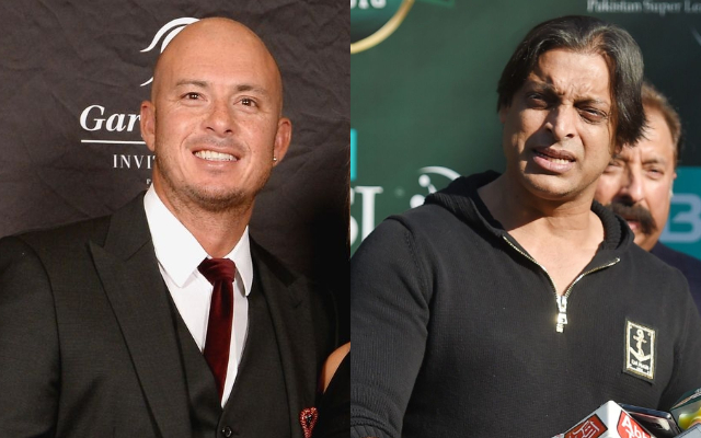 Herschelle Gibbs and Shoaib Akhtar