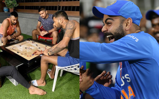 Krunal Pandya, Hardik Pandya and Virat Kohli