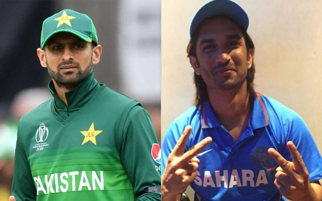 Shoaib Malik and Sushant Singh Rajput